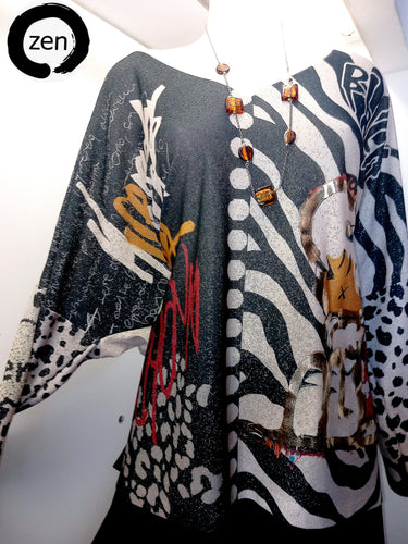 Blusa art pop.